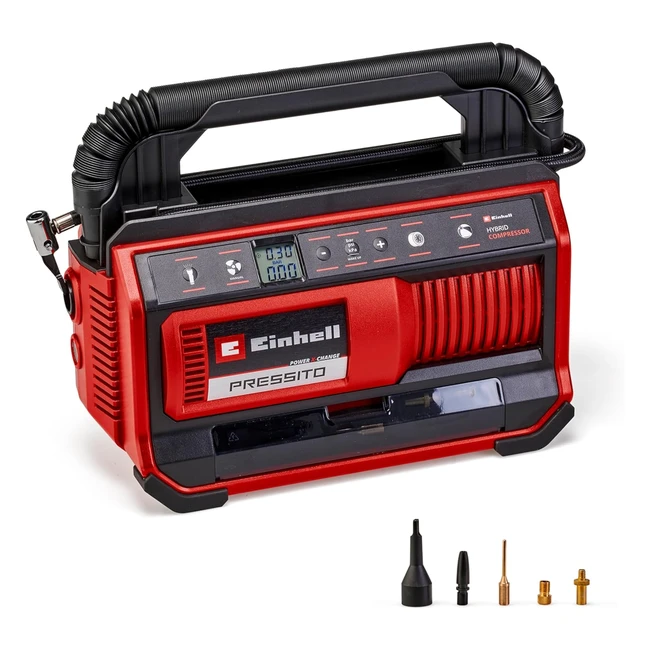 Einhell Pressito 1825 Hybrid Power Xchange Kompressor 18V - Akku oder Netzbetrie