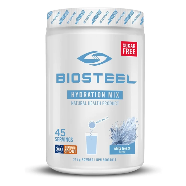 Biosteel Hydration Mix White Freeze 315g - Senza Zucchero Dolcificato con Stevi