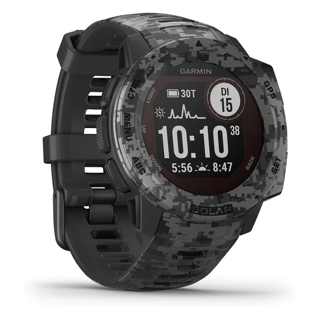 Garmin Instinct - Wasserdichte GPS-Smartwatch mit Herzfrequenzmessung - Fitness 