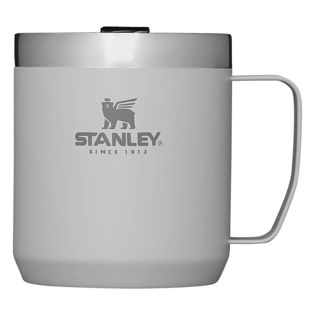 Mug de camping légendaire Stanley Classic 035L 12 oz - Acier inoxydable isolé sous vide - Sans BPA - Compatible avec les machines à café individuelles