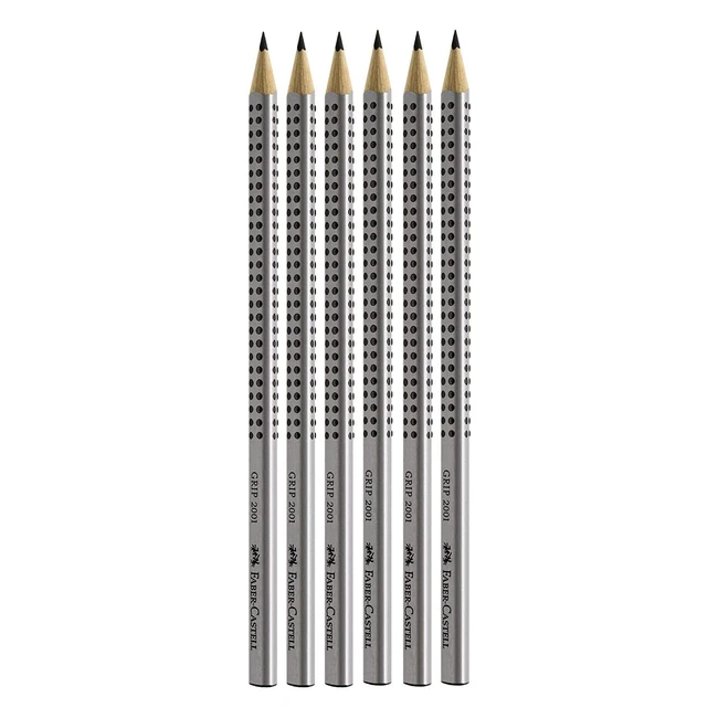 Matita Grafite Faber-Castell 117697 - Confezione da 6 - Antiscivolo - Alta Quali