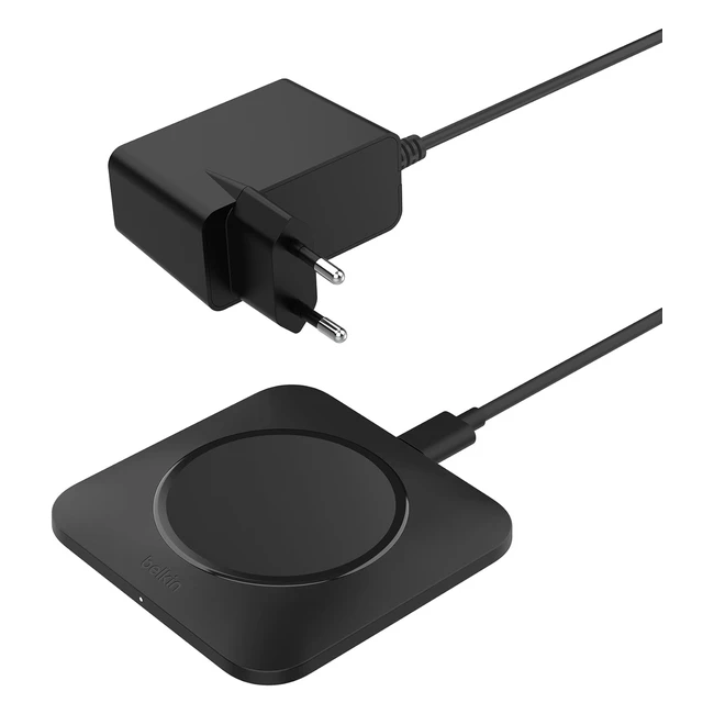 Chargeur Induction Belkin Boostcharge Pro 15W iPhone Samsung Galaxy Airpods Noir