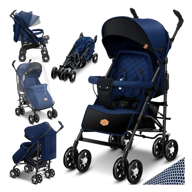 Kidiz CityPro Kinderwagen faltbarer Sportwagen 360 schwenkbare 6-Zoll-Rder i