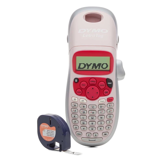 Dymo LetraTag LT100H Handheld Label Maker - Easy-to-Use ABC Keyboard Printer - P