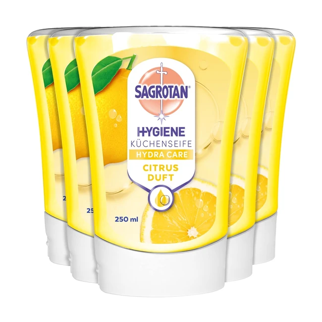 Sagrotan NoTouch Nachfller Kckenseife Citrus 5x250ml - Hygiene  Schutz