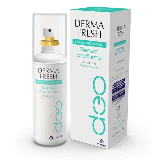 Deodorante Dermafresh Spray No Gas 100ml - Neutralizza Odori e Mantieni Equilibr