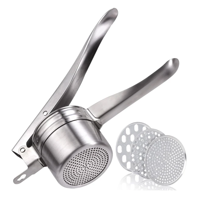 Sopito Potato Ricer Stainless Steel Masher | Heavy Duty Food Press | Smooth Mashed Potatoes