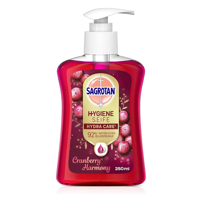 Sagrotan Handseife Cranberry Limited Edition 6 x 250 ml - Stark gegen Bakterien