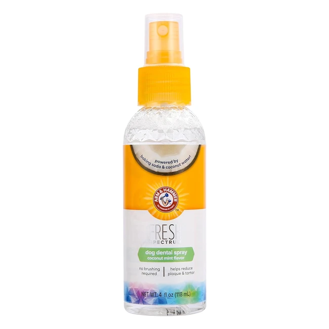 Arm & Hammer Fresh Spectrum Coconut Mint Dog Dental Spray 118ml - Best Dental Care for Dogs