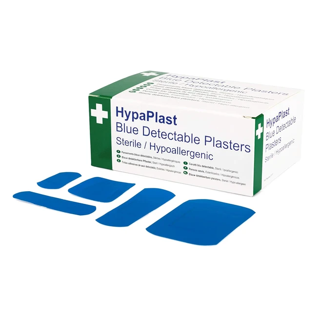 Hypaplast Blue Detectable Catering Plaster Pack - D7010 - 100 Assorted