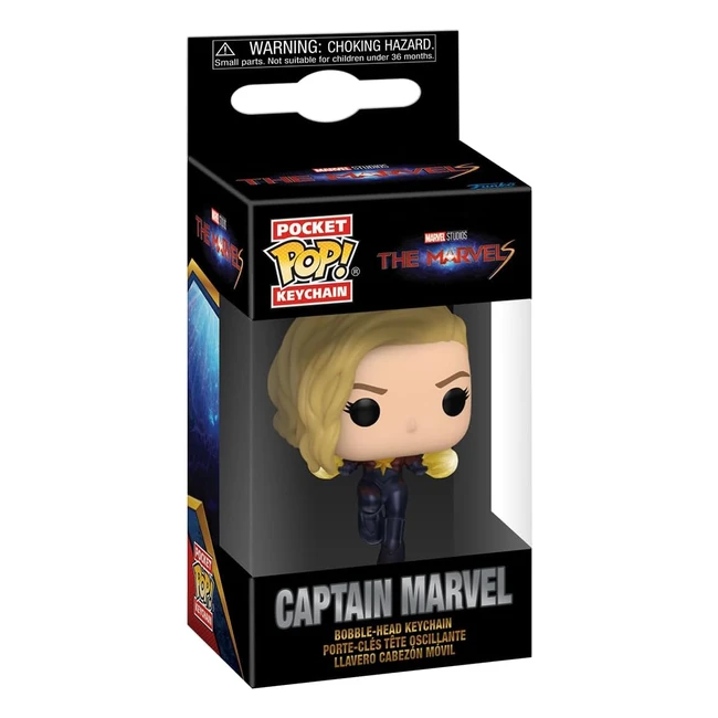 Funko Pop Keychain The Marvels Captain Marvel Minifigurine Vinyle Collection Portecls Fantaisie