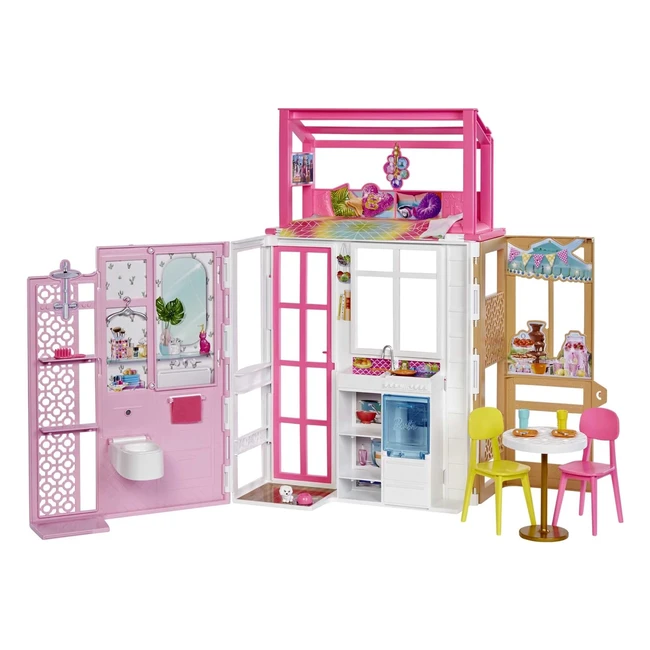 Barbie Loft Playset a 2 Piani HCD47 - Giocattolo per Bambini 3 Anni