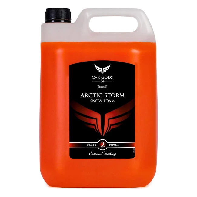 Car Gods Triton Shampoo Ultra Moussant 5L - Formula PH Neutro Arctic Storm
