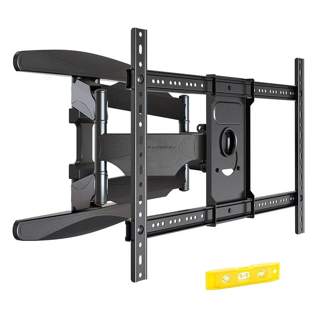 Invision Ultra Strong TV Wall Bracket Mount Double Arm Tilt Swivel for 37-75 inch LED LCD OLED Plasma Curved Screens - VESA 600mmW x 400mmH - Max Load 50kg