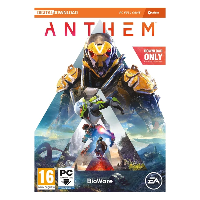 Anthem Standard Edition PC Download Origin Code - Team up, Customizable Javelin Exosuits