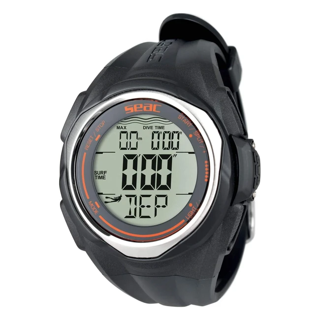 Seac Partner Computer da Polso per Immersioni in Apnea Unisex Adulto - Ref.12345 - Display Retroilluminato