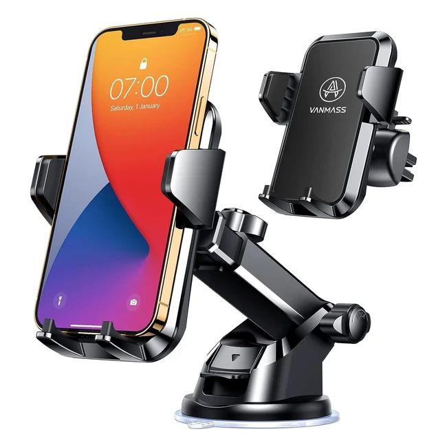 Vanmass 2024 Strongest Car Phone Holder Over 60lbs Suction Militarygrade Patent