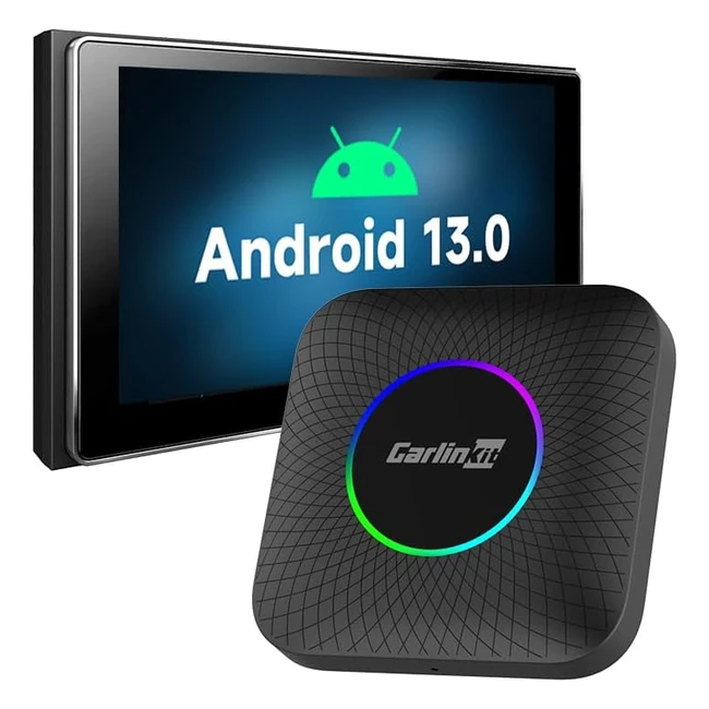 Carlinkit Android 13 CarPlay AI Box LED8Go 128Go - Adaptateur sans fil CarPlay et Android Auto