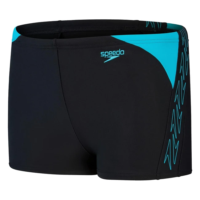 Speedo Boys Hyperboom Splice Aquashort Swim Trunks - Chlorine Resistant - Quick Drying - Stretch Fabric