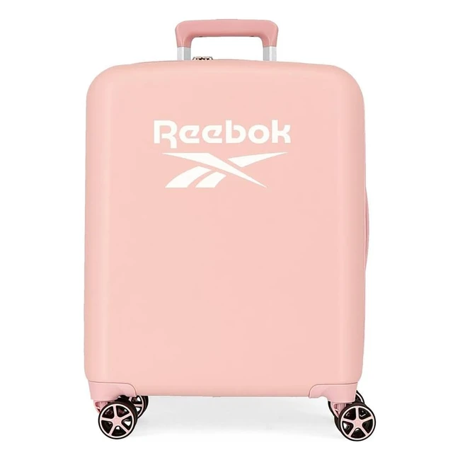 Valise Cabine Reebok Roxbury Rose 40x55x20 cm ABS Rigide TSA Intégré 384L 2 kgs 4 Double Roues Bagage Main