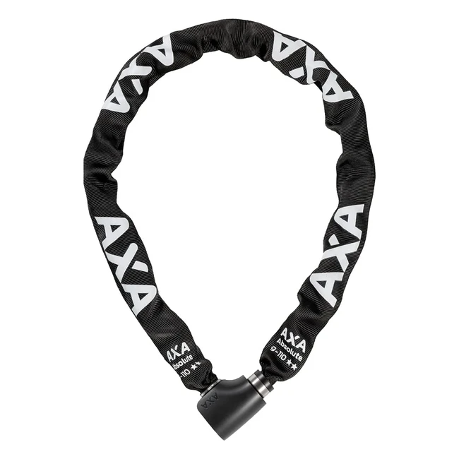 AXA Absolute 9110 Fahrradschloss - Hohe Sicherheit - Sicherheitsstufe 14 - 110 cm x 9 mm