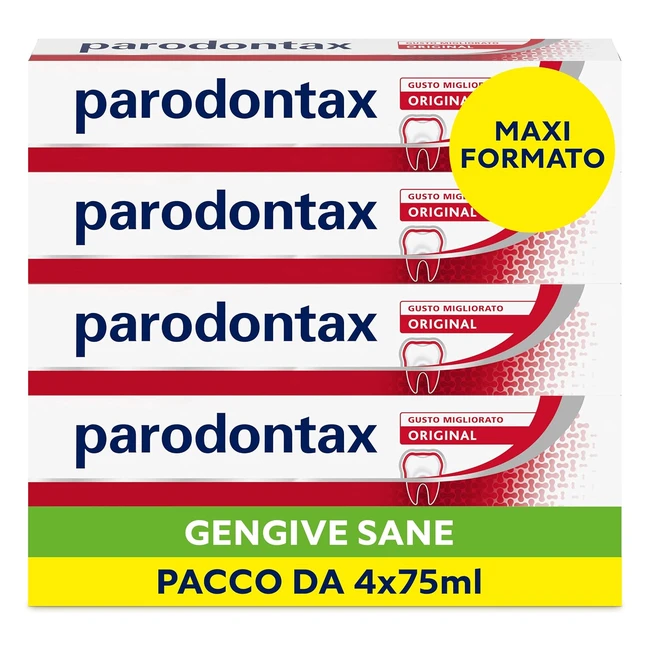 Dentifricio Parodontax Original Gengive Sane Denti Forti 4x75ml