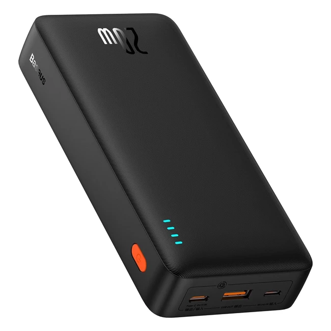 Baseus Power Bank 20000mAh Carga Rpida USB C PD QC - Batera Externa Portti