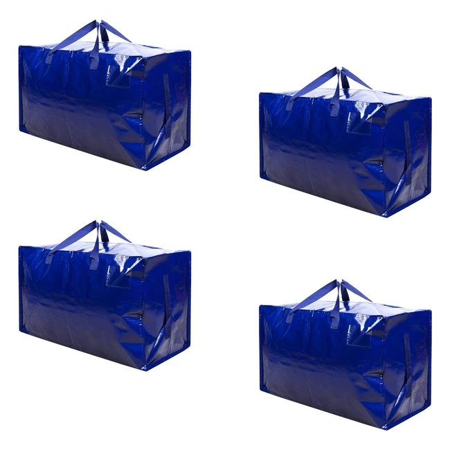 Veno Heavy Duty Oversize Storage Bag Organizer - Blue 4 Pack