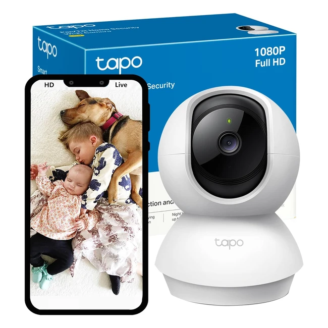 Tapo PanTilt Smart Security Camera 1080P Night Vision 2-Way Audio