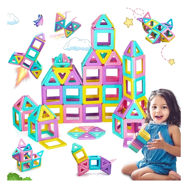 Juego Bloques Magnéticos Aprendizaje Niños 3+ Años - Regalo Cumpleaños