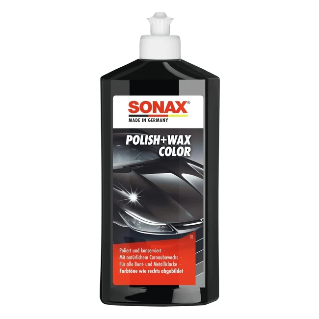 Sonax Polish Wax Color Nanopro Black 500 ml - Item No 02961000 - Farbige Pigmen