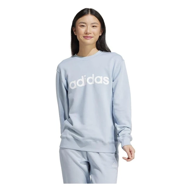 Adidas Womens Essentials Linear French Terry Sweatshirt - Ref 12345 - Soft  S