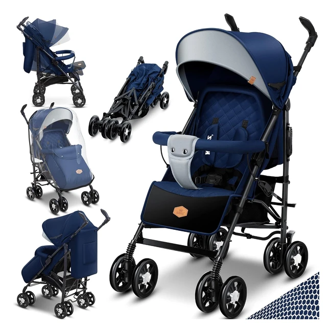 Kidiz CityPro Kinderwagen zusammenklappbar Sportwagen faltbar 360 6 Zoll Rde