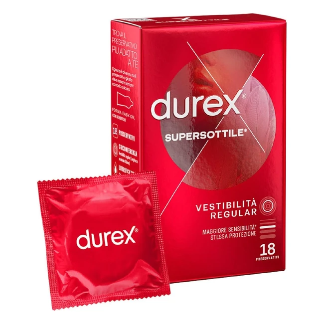 Durex Supersottile 18 Preservativi Sottili - Sensibilit Elevata