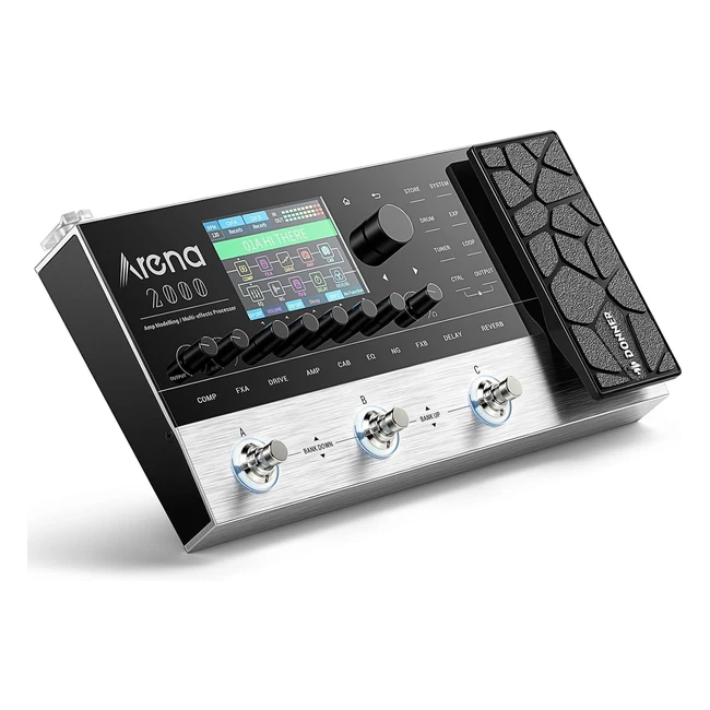 Donner Arena2000 Pedale Multieffetto 278 Effects 100 IRS Looper Drum Machine Amp