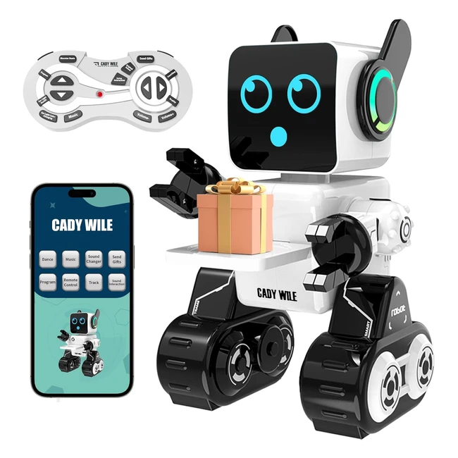 Anysun Giocattolo Robot RC per Bambini Intelligenti - Touch App e Telecomando - Programmabile - Ballante - Parlante - Regalo per Ragazzi e Ragazze