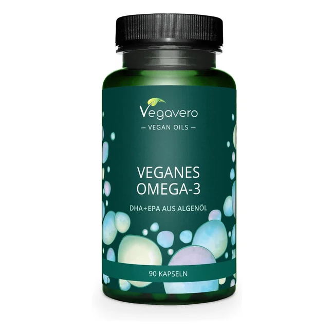 Omega 3 Vegan Vegavero con DHA EPA Olio di Alghe USA - Qualit Premium