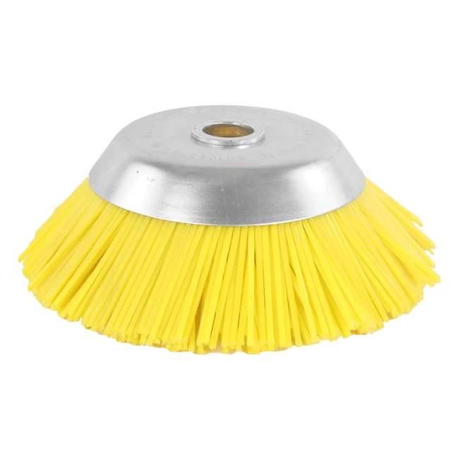 Cepillo Desbrazador Nylon 200x254mm Amarillo - Uso Intensivo Comercial y Privado