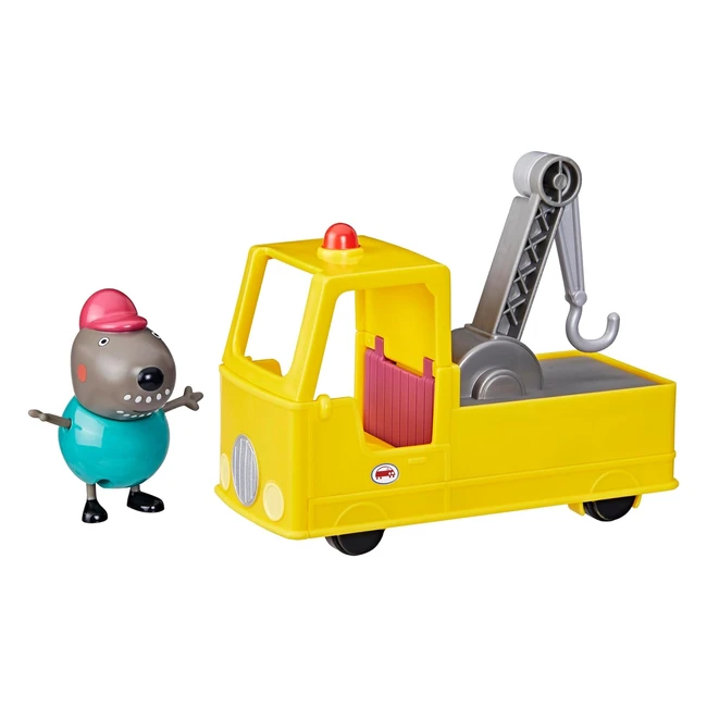 Peppa Pig Granddad Dog's Tow Truck Toy Set | Pullback & Go Superfun | Easy-to-Use Feature