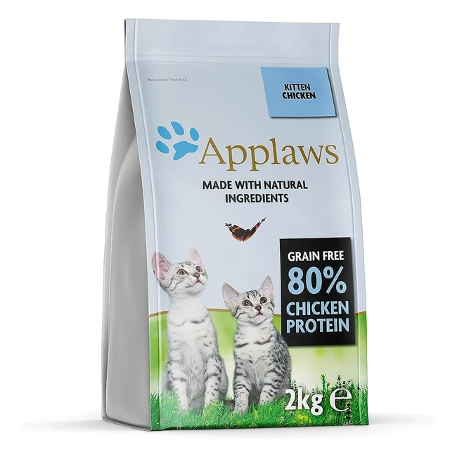 Applaws Trockenfutter 9100938 Katzenfutter Huhn 2 kg - Hochwertiges Protein nat