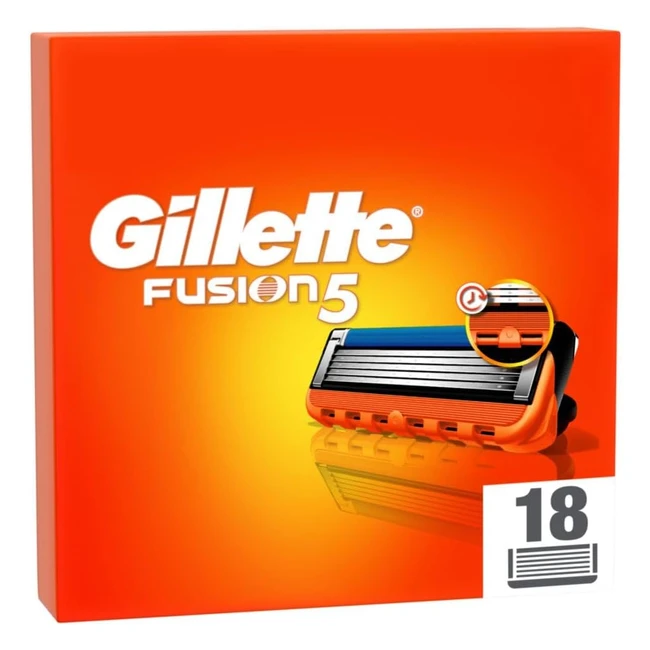 Gillette Fusion 5 Rasierklingen 18 Ersatzklingen fr Herren Nassrasierer mit 5 
