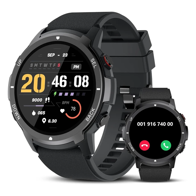 Smartwatch Hombre IdealRoyal S52 con Llamadas Bluetooth y 110 Modos Deportivos