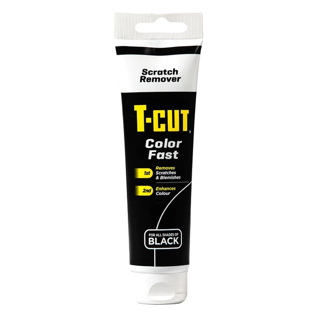 T-Cut Color Fast Scratch Remover Black 150g - Removes Scratches, Scuffs, & Blemishes