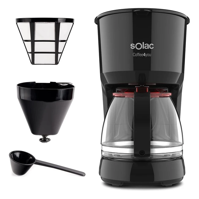 Caffettiera a goccia Taurus Coffee4You 700W - Nero - 125L - Sistema Antigoccia
