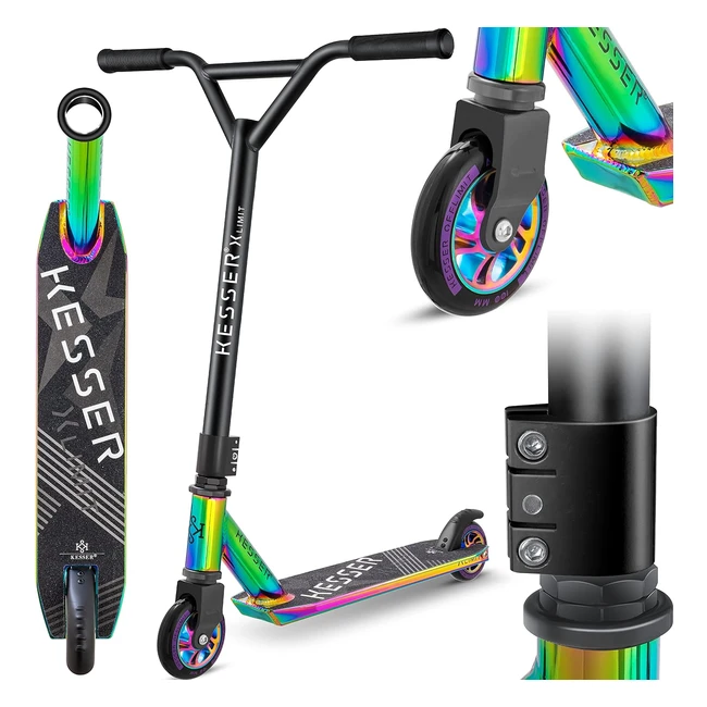Kesser Stunt Scooter Xlimit 360 Lenkung Robuster Fun Scooter mit ABEC 9 Kugellag