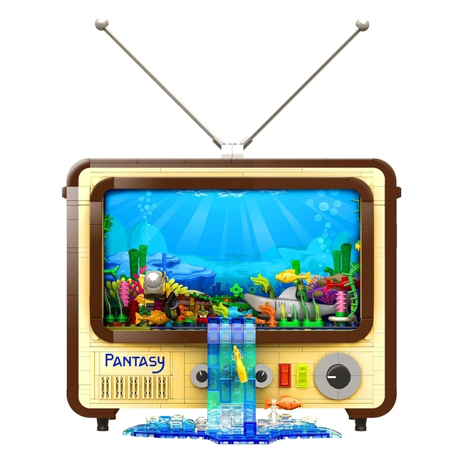 Kit costruzione TV retr Pantasy 1173 pezzi - Idee creative - Regalo nostalgico