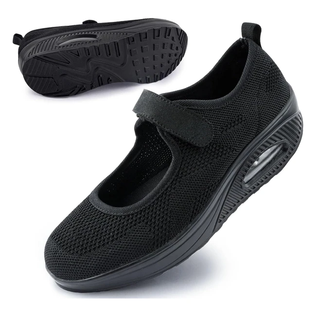 Zapatos Cmodos Mujer Gitup 1922 - Correa Ajustable Malla Transpirable Cojn