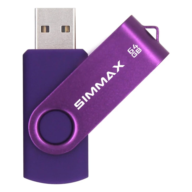 Cle USB 64 Go SIMMAX Memoire Stick Flash Drive Rotation Stockage Disque Pendrive