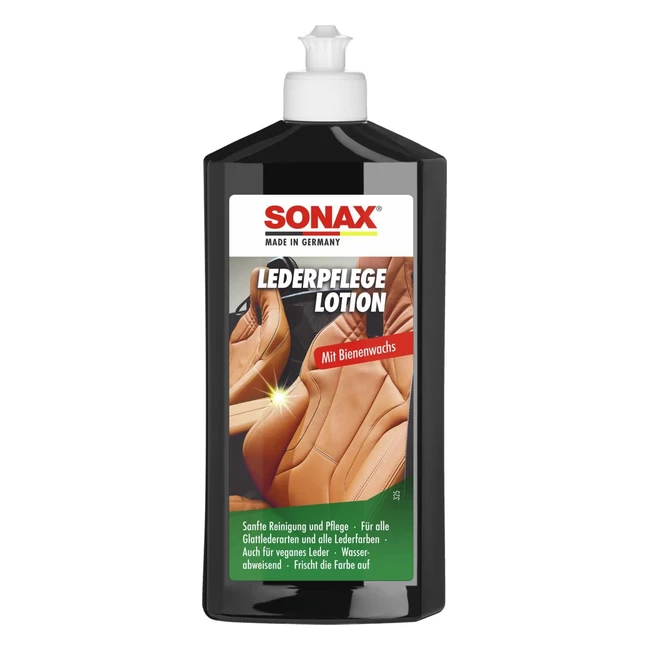 Sonax 291141 Lederpflege Lotion 500ml - Reinigung & Pflege für glattes & Kunstleder