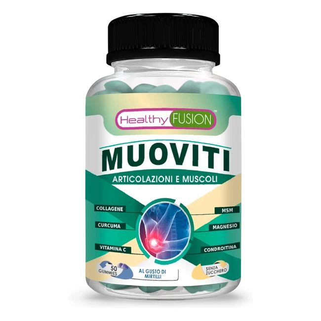 Curcuma Collagene Condroitina MSM Vitamina C - Potente Antinfiammatorio per Arti